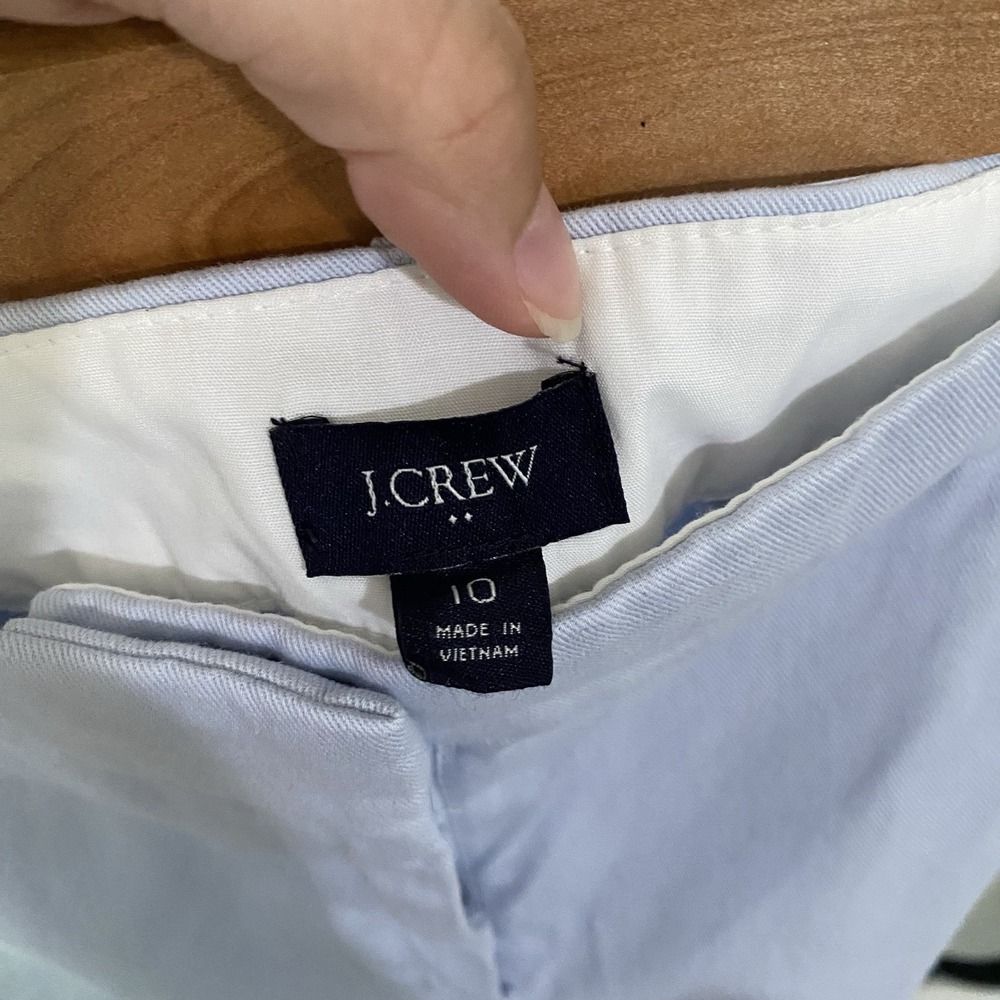 J.CREW‎ Women's Chino Shorts Light Blue, Size 10 - Picture 3 of 5